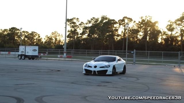 World's fastest RENNtech SLR McLaren destroying its tires смотреть онлайн