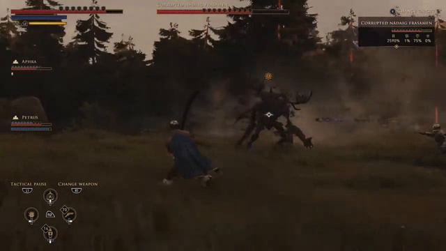 GreedFall - boss fight against corrupted nadaig frasamen смотреть онлайн
