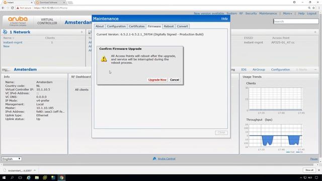 Aruba Instant Series - Upgrade access points смотреть онлайн