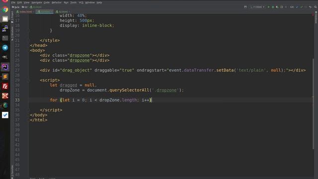 JavaScript Практика - Drag and Drop 3 блока меньший можно перетащить в любой из больших смотреть онлайн