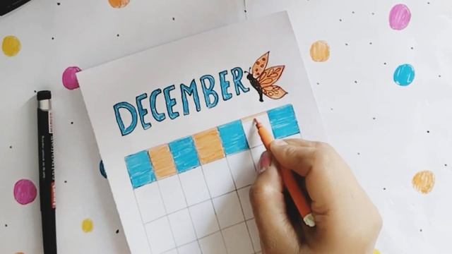 Calendar drawing easy , December Calendar,how to darw Calendar смотреть онлайн
