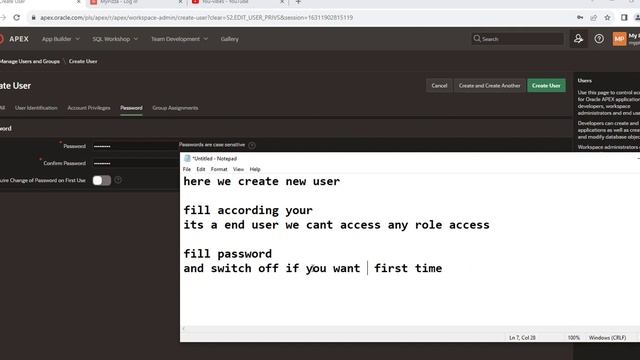 How To Create Oracle Apex user and application acces control | Oracle Apex Tutorial Lecture 47 смотреть онлайн