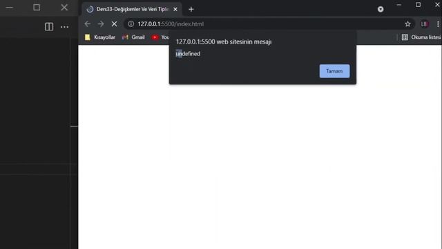 HTML5_Ders033_JavaScript Değişkenler ve Veri Tipleri смотреть онлайн