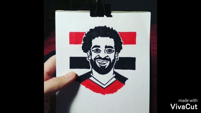 Салах рисунок. Mo Salah. Портрет смотреть онлайн