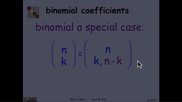 3.4.5 Multinomial Theorem: Video смотреть онлайн