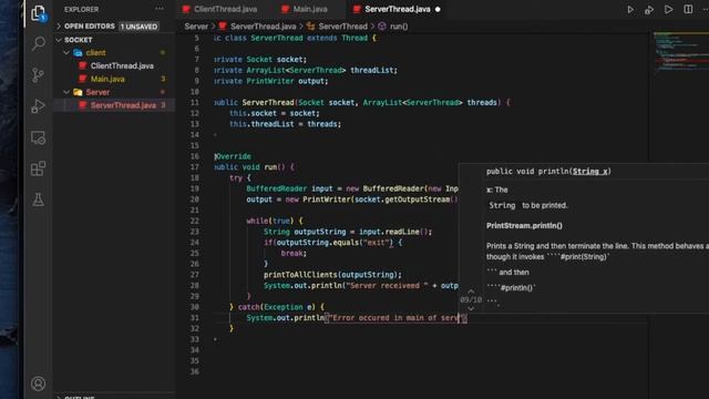 Multi Client Chat Server using Sockets and Threads in Java: Part 2 смотреть онлайн
