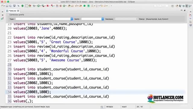 087 Step 38 ManyToMany Mapping Insert Data and Write Join Query смотреть онлайн