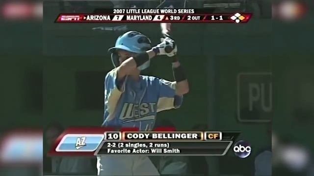 Dodgers Cody Bellinger in 2007 Little League World Series смотреть онлайн
