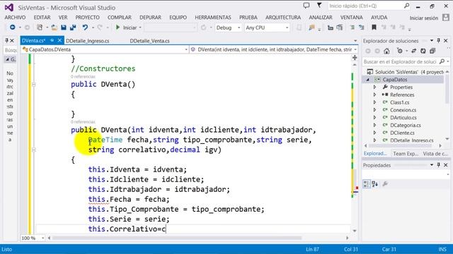 Sistema de Ventas C# - Visual Studio 2013 - Sql Server 2014 (32-41) Clase DVenta смотреть онлайн