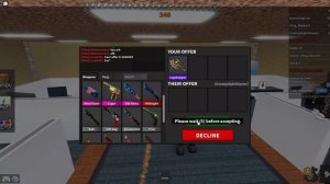 Roblox mm2 trust trade (: