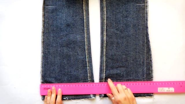 Как удлинить джинсы и убрать клеш смотреть онлайн