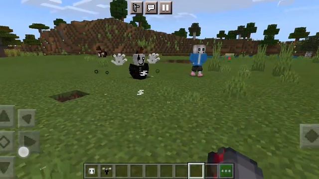 My First Undertale Mod Sans and Gaster #undertale #minecraft смотреть онлайн