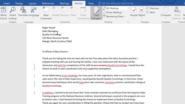Word: Track Changes and Comments смотреть онлайн