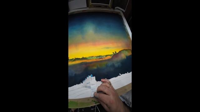 Watercolour painting full process from start to finish (second time around) смотреть онлайн