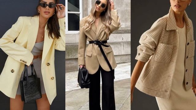 ЖАКЕТЫ И ПИДЖАКИ ОСЕНЬ 2023/САМЫЕ МОДНЫЕ ИДЕИ смотреть онлайн