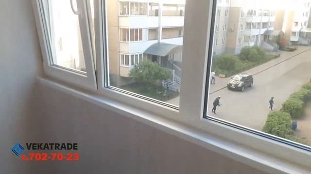 Обшивка балкона панелью ПВХ белый ясень смотреть онлайн