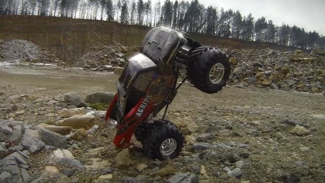 Tamiya TXT-2 Agrios - Double Brushless Monstertruck - Ice Rock Action смотреть онлайн