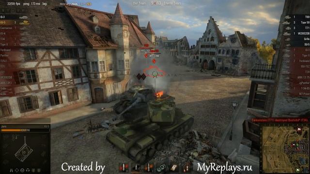 WOT: Siegfried Line - KV-5 - 7 frags - смотреть онлайн