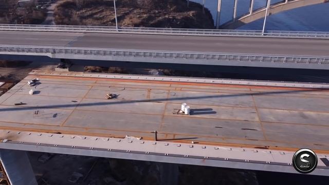 Балочный мост Запорожье. Детальный обзор строительства. 25.11.21. Строительство мостов в Украине смотреть онлайн