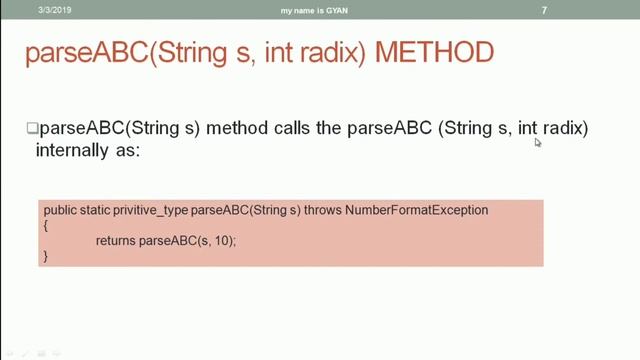 Wrapper Classes in Java | #5 | Various parseABC() Methods of Wrapper Classes in Java смотреть онлайн