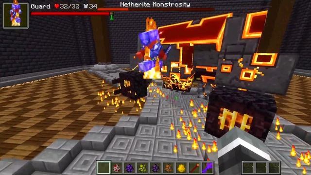 Ultimate Guard Villager Vs. L_Ender's Cataclysm (1.16.5 Minecraft Mob Battle)