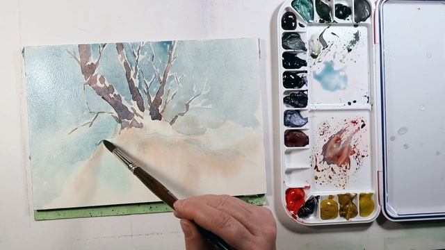 Зимние деревья с Приматеком смотреть онлайн