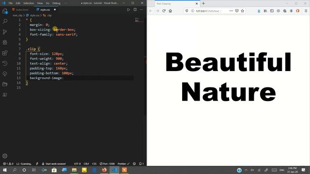 Clip image into text using HTML and CSS смотреть онлайн