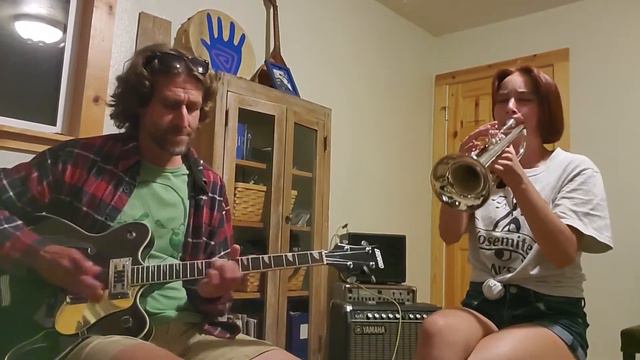 Blue Skies - Trumpet Guitar Duet смотреть онлайн