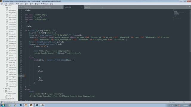 Part 21 Frontend Movie Website - Search - Using PHP and MySQL смотреть онлайн