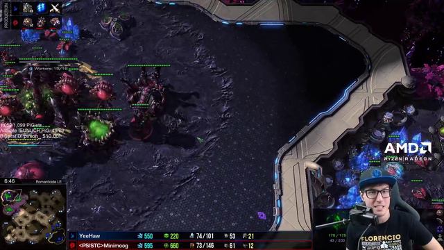 HYDRA vs ZEALOT WORKER HUNTING COMPETITION | ICYFAR G1 Backstab Butcher - StarCraft 2 смотреть онлайн