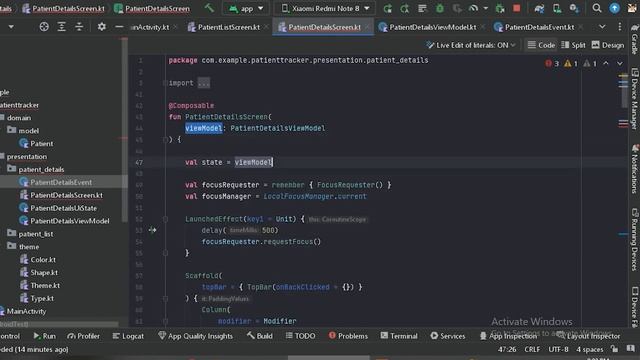 Patient Tracker Android App using Jetpack Compose | English | Android Studio | Kotlin | Room смотреть онлайн
