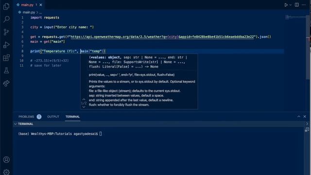 How to Make a Basic Weather App with an API in python | Not so Pro Python Tutorials смотреть онлайн