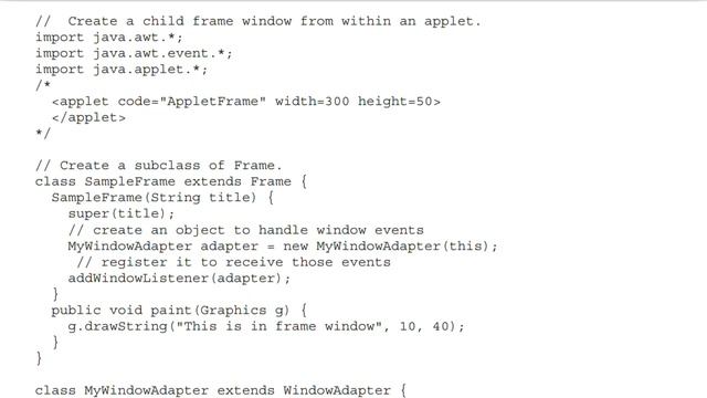 Working with Frame Windows | AWT | The Complete Refrence Java Audiobook смотреть онлайн