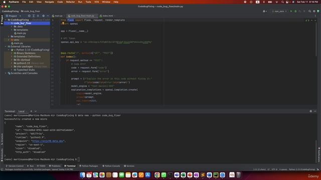 4 - Create a Professional Code Bug Fixing App - 17 - Deploy Code Fixer App Application on Deta Cloud смотреть онлайн