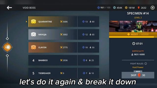 Shadow Fight 3 Raid Boss: Specimen 14 • Level 2 (perfect) смотреть онлайн