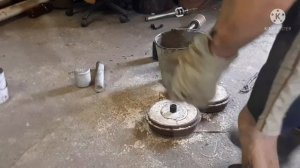 Литье алюминия в пенопласт.