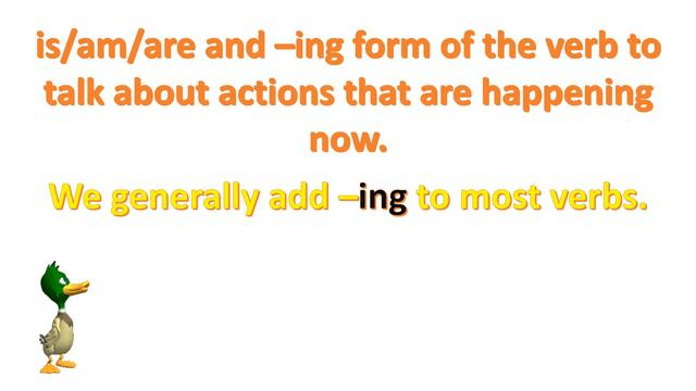 Verbs (-ing form of present and past) смотреть онлайн