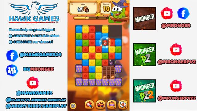 Cut the Rope BLAST 103 - Walkthrough, No Boosters смотреть онлайн