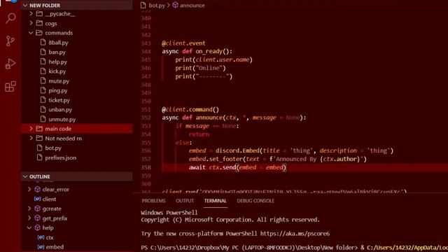 How to make a ANNOUNCEMENT command (In python) Discord Bot смотреть онлайн