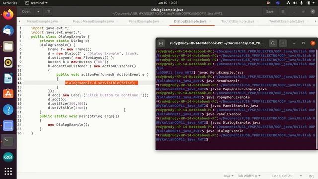j12.12 Pengenalan komponent dialog dan toolkit java AWT смотреть онлайн