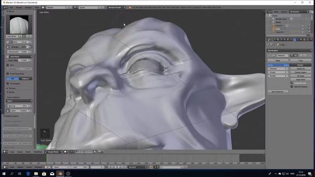 Орк в Blender 2.79 лепка, скульптинг. Sculpting orc in Blender смотреть онлайн