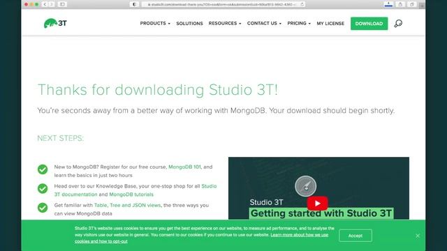 MongoDB 101: Lesson 1, Exercise 1 » Installing Studio 3T смотреть онлайн