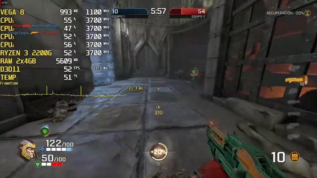 Quake Champions Medium Settings - Ryzen 3 2200G Stock - 8GB RAM смотреть онлайн