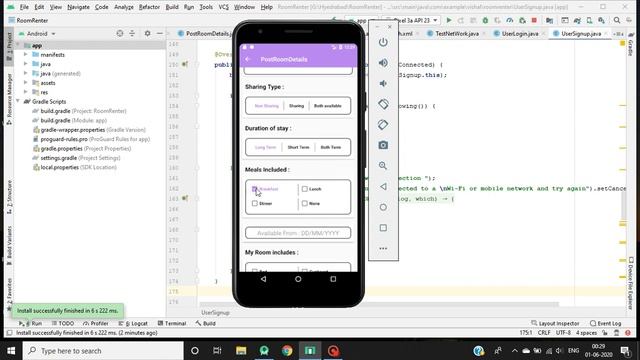 Room Rent Application Major Minor Project in Android Studio tutorial for Computer Science (CSE) смотреть онлайн