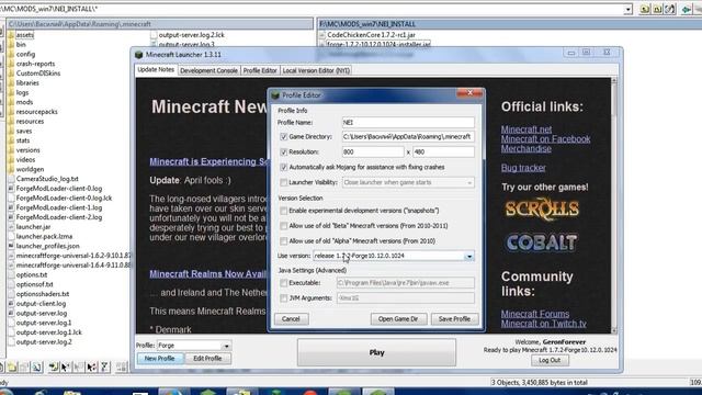 Как установить NEI на minecraft [1.6.4], [1.7.10], [1.8], [1.9.4] смотреть онлайн