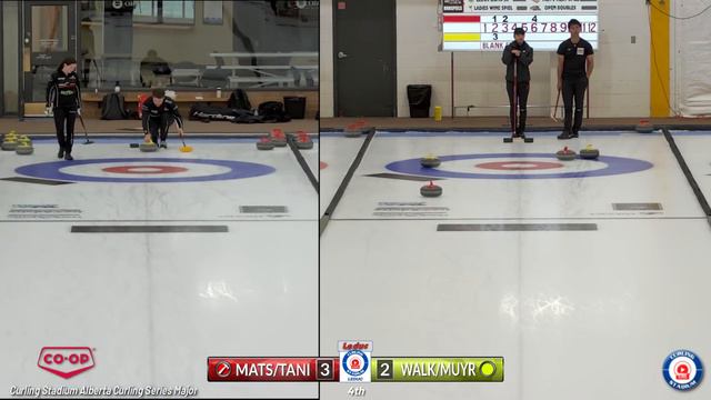 Walker/Muyres vs. Matsumura/Tanida - Draw 3 - Curling Stadium Alberta Curling Series Mixed Doubles смотреть онлайн