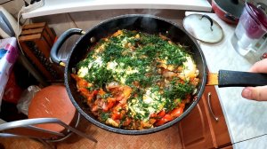 Шакшу́ка  - Еврейская Яичница ( Рецепт приготовления )