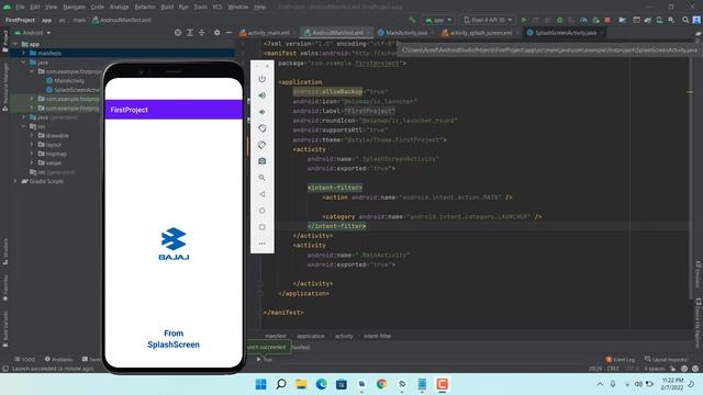 Splash Screen - Android Studio Tutorial (2022) смотреть онлайн