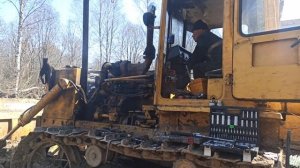 бульдозер ЧТЗ Т 130 наконец то завели