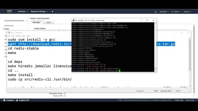 How to Create Redis Server in AWS Elastic Cache смотреть онлайн